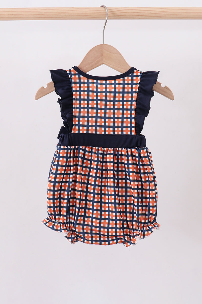 Auburn war eagle smocked ruffle bubble
