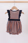 Auburn war eagle smocked ruffle bubble
