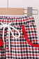 Georgia go dawgs embroidery plaid shorts set