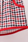 Georgia go dawgs embroidery plaid shorts set