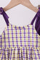 Purple LSU GEAUX applique bloomer set