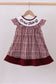 Mississippi Hail State smocked gingham dress