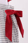 Maroon Alabama embroidery ruffle stripe bubble