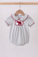 Maroon Alabama embroidery stripe bubble