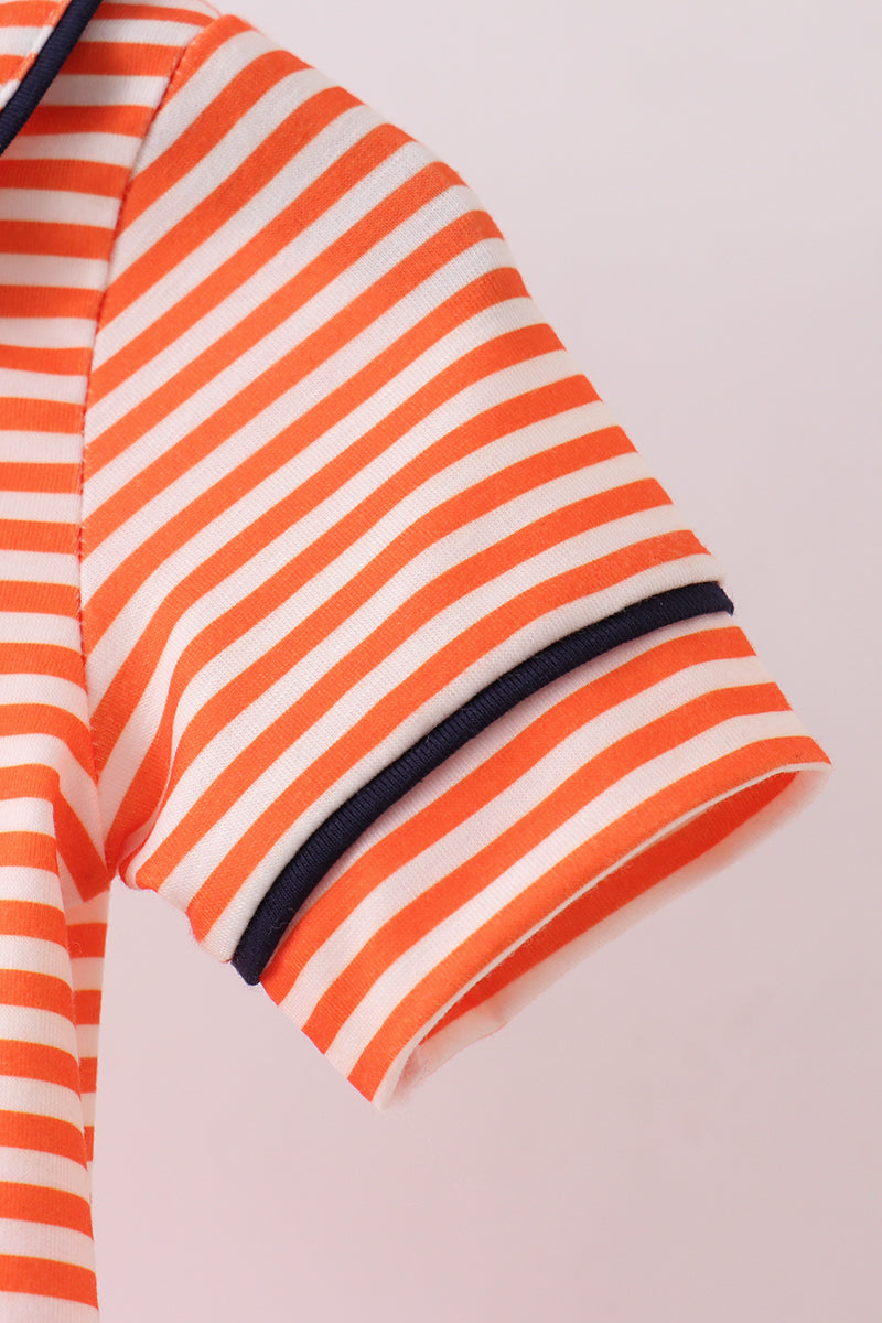 Auburn embroidery stripe bubble