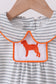 Orange Tennessee embroidery stripe bubble
