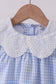 Blue Gingham Lace Bubble