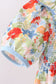 Floral smocked ruffle bloomer set