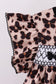 Leopard butterfly smocked ruffle bloomer set