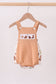 Brown Western Embroidered Bubble