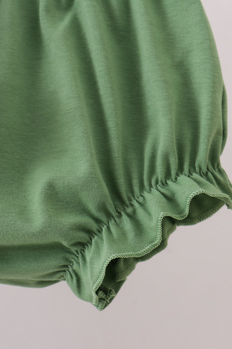 Camouflage smocked bow bloomer set