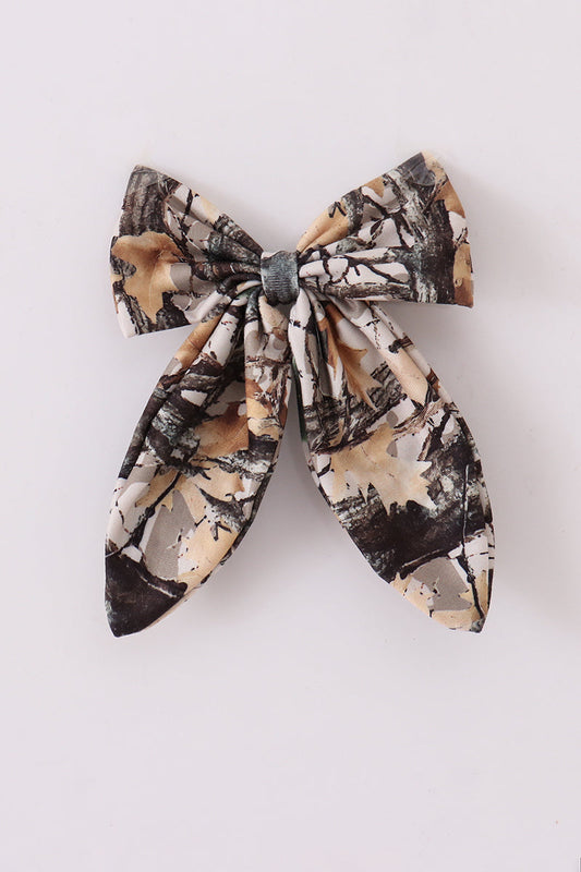 Camouflage sailor hair bow