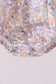 Purple Floral Smocked Ruffle Bubble