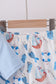 Blue sailboat print shorts set