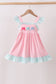 Pink Bow French Knot Bow Dress