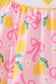 Pink lemon smocked bloomer set