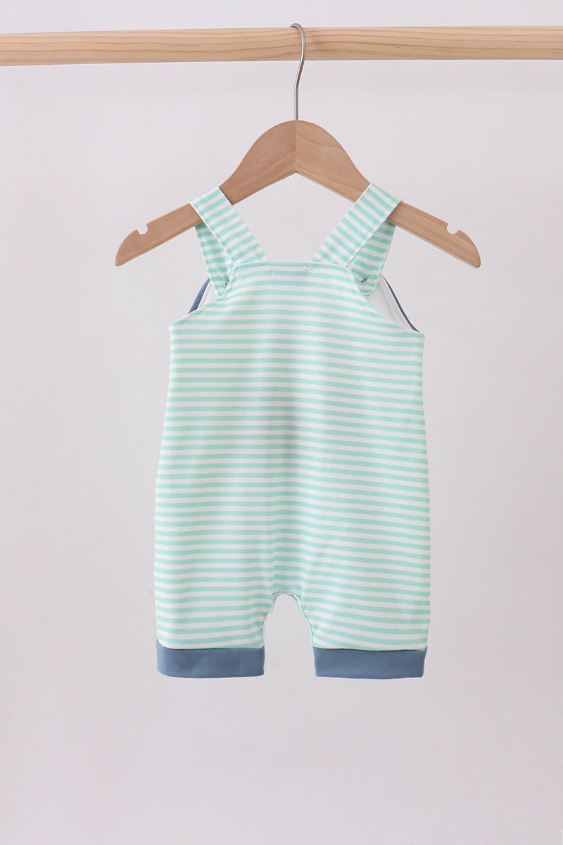 Green stripe puppy french knot jonjon