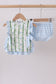 Green Floral Ruffle Bloomer Set