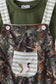 Camouflage duck embroidery overall 2pc set