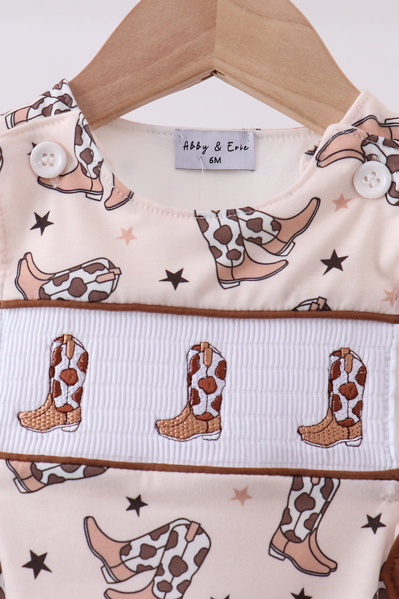 Western cowboy boots smocked jonjon