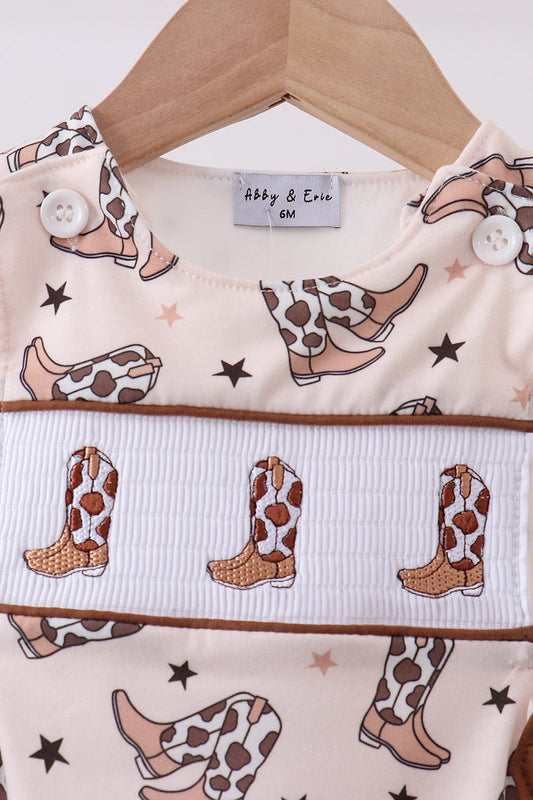 Western cowboy boots smocked jonjon