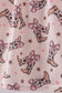 Western cowboy boots smocked dress