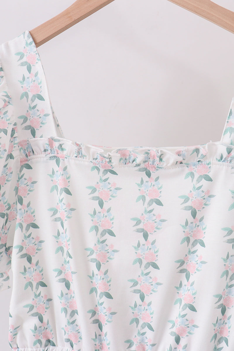 Floral print mom&me dress