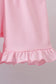 Blue Crab Embroidered Seersucker Ruffle Shorts Set
