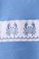 Blue Crab Embroidered Seersucker Shorts Set