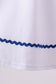 White flag smocked ruffle dress