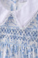 Blue rose smocked dress