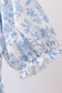 Blue rose smocked ruffle dress (length 41.33in)