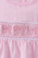 Pink bow smocked ruffle bubble