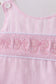 Pink bow smocked bloomer set