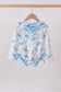 Blue farm print rashguard