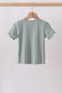 Sage starfish shell embroidery top