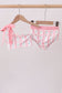 Blush floral print bow 2pc swimsuit