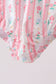 Blush floral print ruffle bow swimsuit