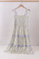 Golden meadow floral smocked tiered dress (length 41.33inch)