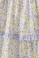 Golden meadow floral smocked tiered dress (length 41.33inch)