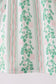 Green floral stripe pocket dress