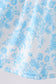 Blue rose smocked dress