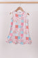 Pink floral patchwork dress