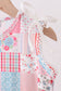 Pink floral patchwork dress