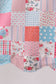 Pink floral patchwork dress