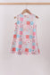 Pink floral patchwork dress