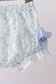 Blue character applique ruffle bloomer set