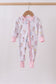 Pink all day adventure bamboo romper