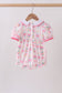 Pink birthday cake smocked bubble