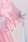 Pink carousel smocked ruffle dress